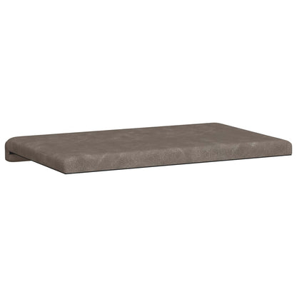 vidaXL Bench Cushion Faux Leather Grey Depth 35 cm