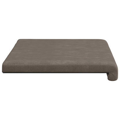 vidaXL Bench Cushion Faux Leather Grey Depth 35 cm