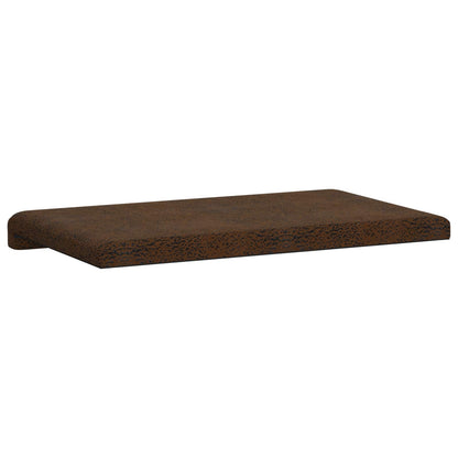 vidaXL Bench Cushion Faux Suede Fabric Brown Depth 35 cm