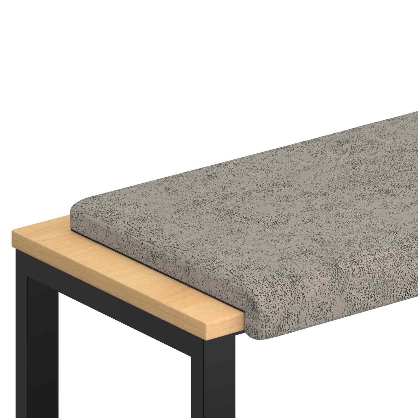 vidaXL Bench Cushion Faux Suede Fabric Light Grey Depth 35 cm