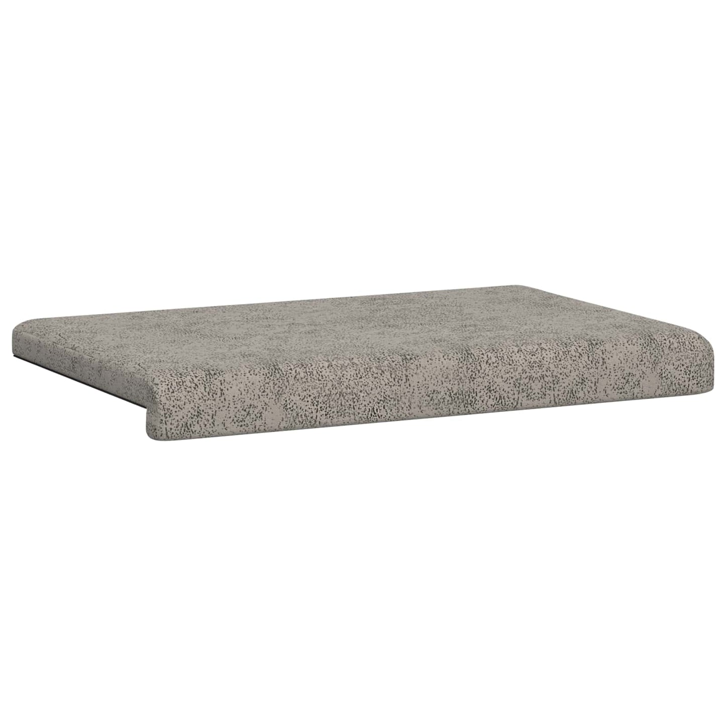 vidaXL Bench Cushion Faux Suede Fabric Light Grey Depth 35 cm