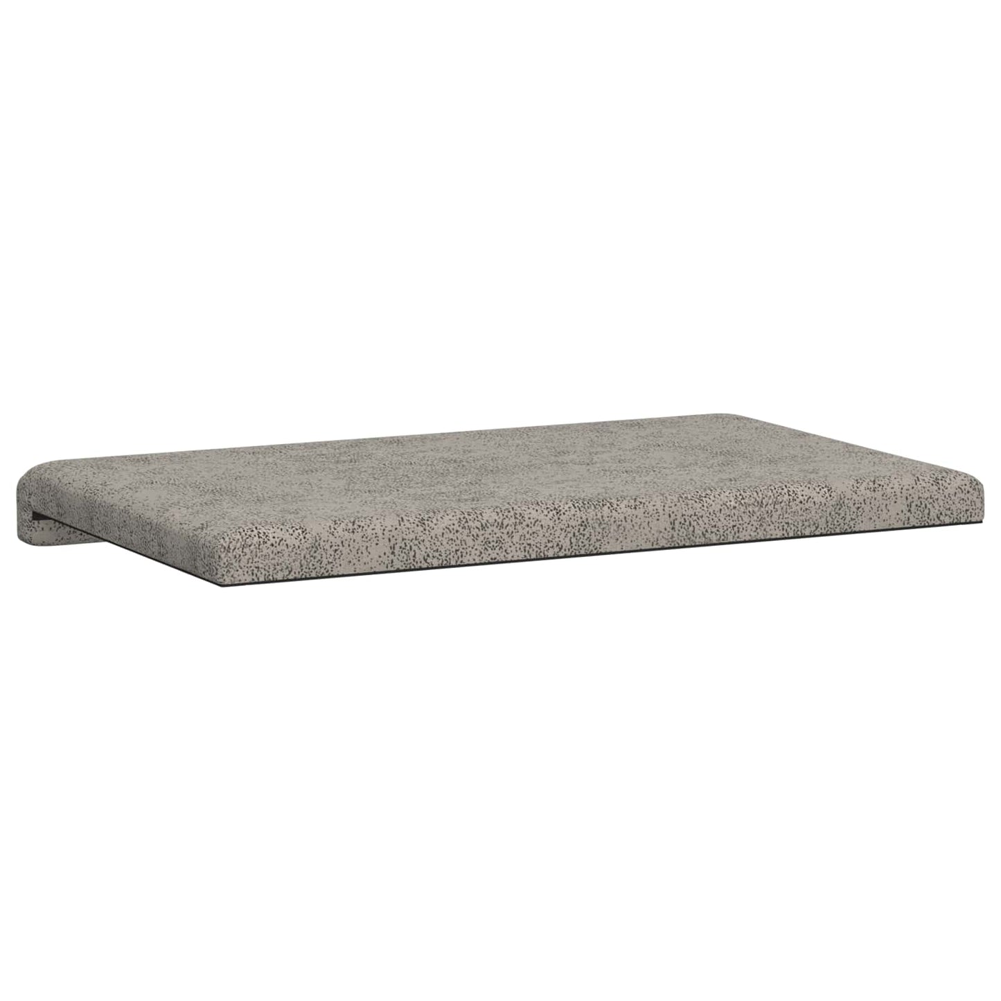 vidaXL Bench Cushion Faux Suede Fabric Light Grey Depth 35 cm