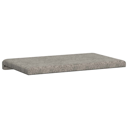 vidaXL Bench Cushion Faux Suede Fabric Light Grey Depth 35 cm