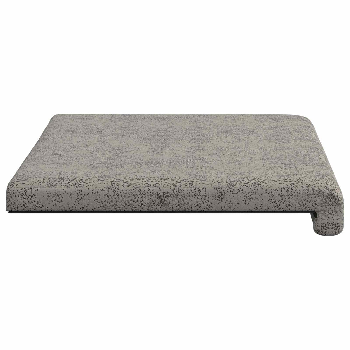 vidaXL Bench Cushion Faux Suede Fabric Light Grey Depth 35 cm