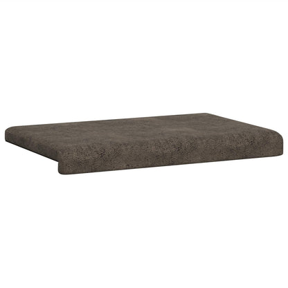 vidaXL Bench Cushion Faux Suede Fabric Dark Grey Depth 35 cm