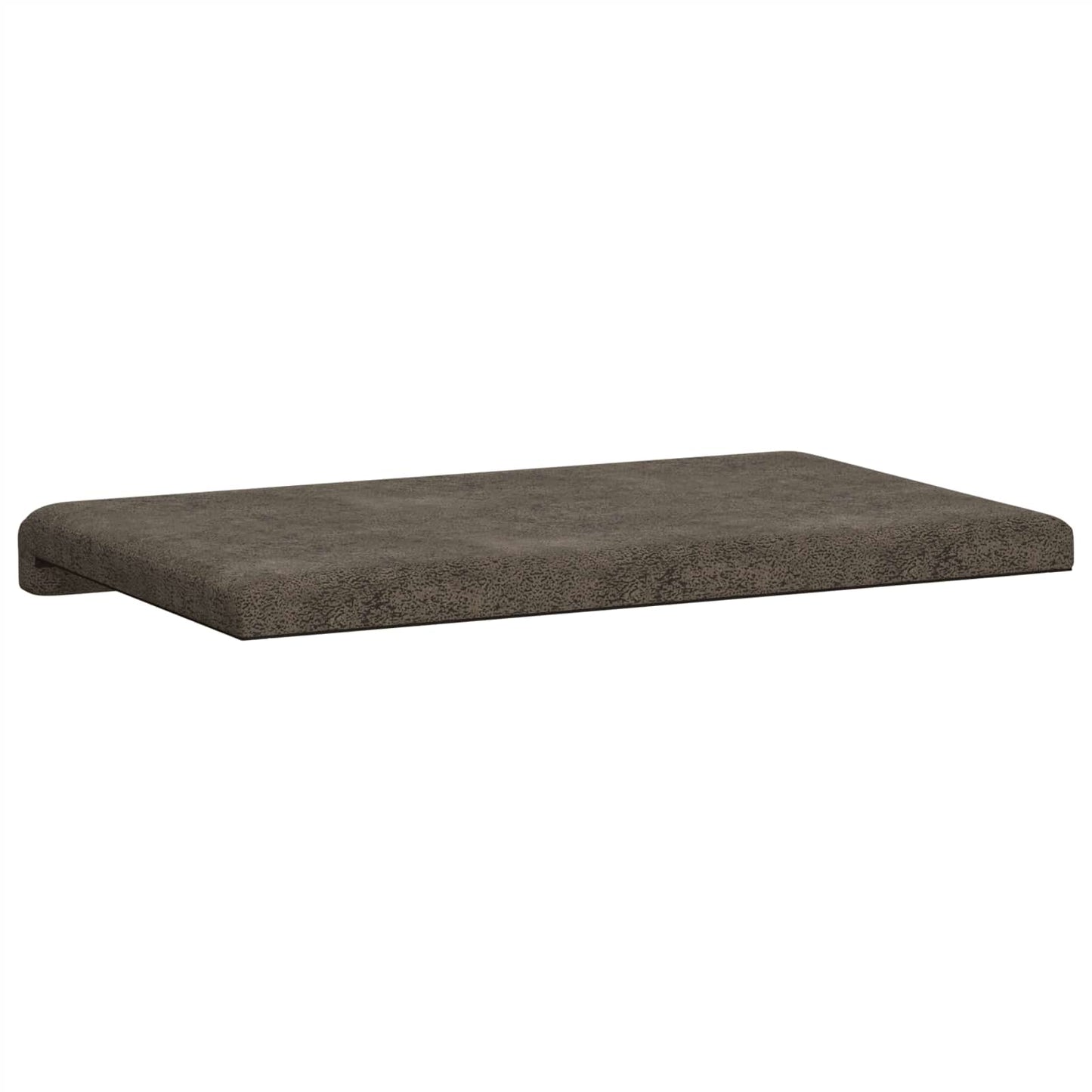 vidaXL Bench Cushion Faux Suede Fabric Dark Grey Depth 35 cm