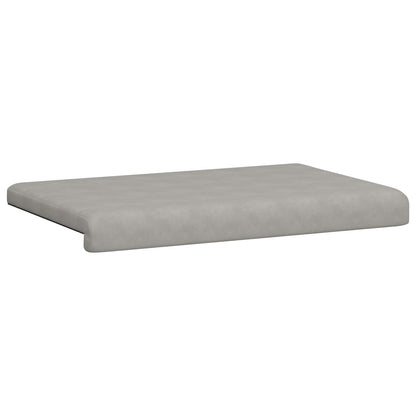 vidaXL Bench Cushion Microfiber Light Grey Depth 35 cm