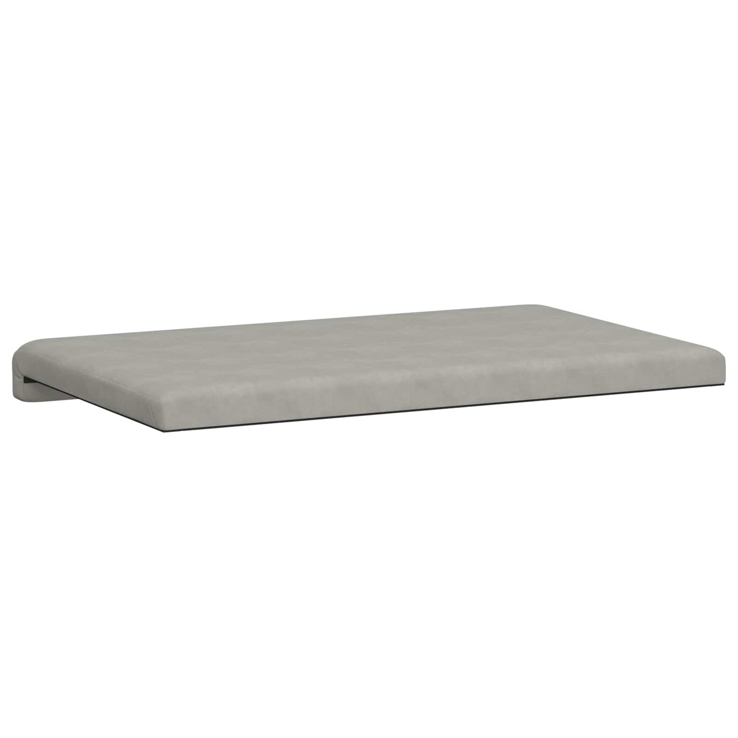 vidaXL Bench Cushion Microfiber Light Grey Depth 35 cm