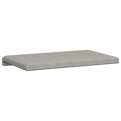 vidaXL Bench Cushion Microfiber Light Grey Depth 35 cm