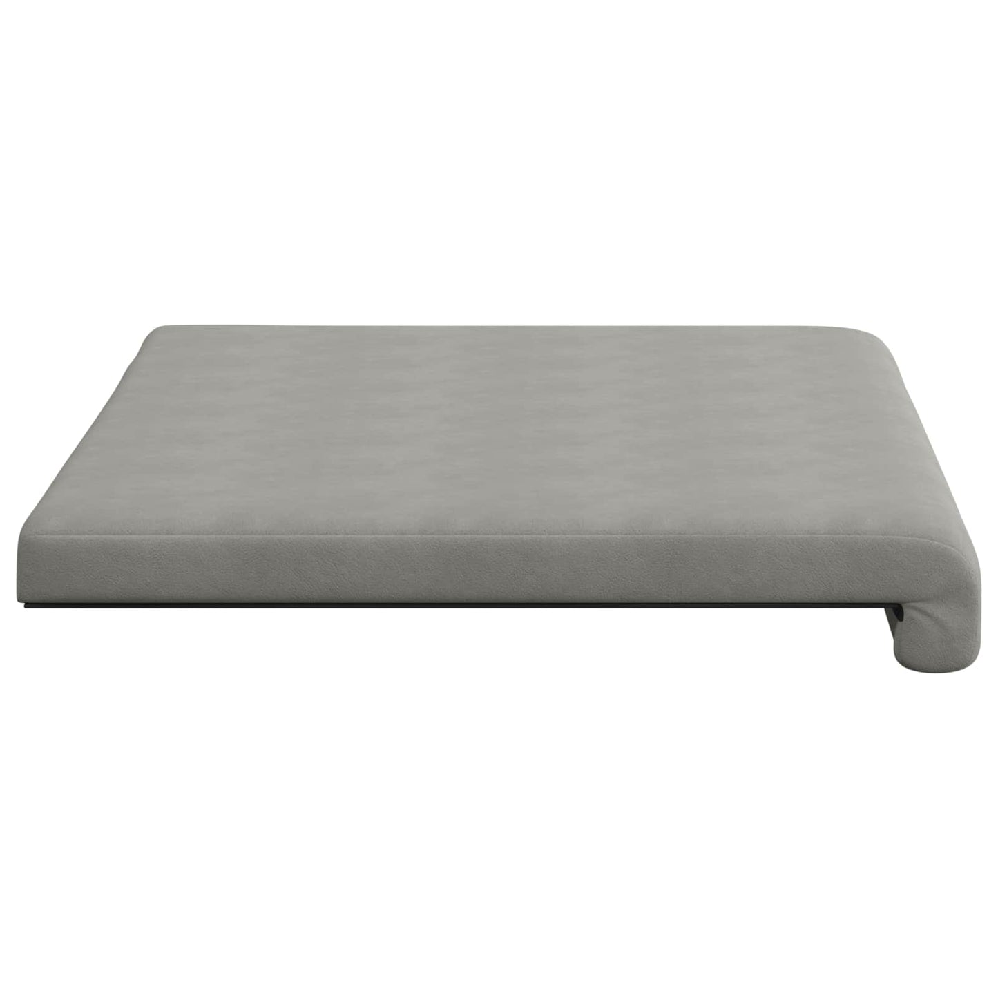 vidaXL Bench Cushion Microfiber Light Grey Depth 35 cm