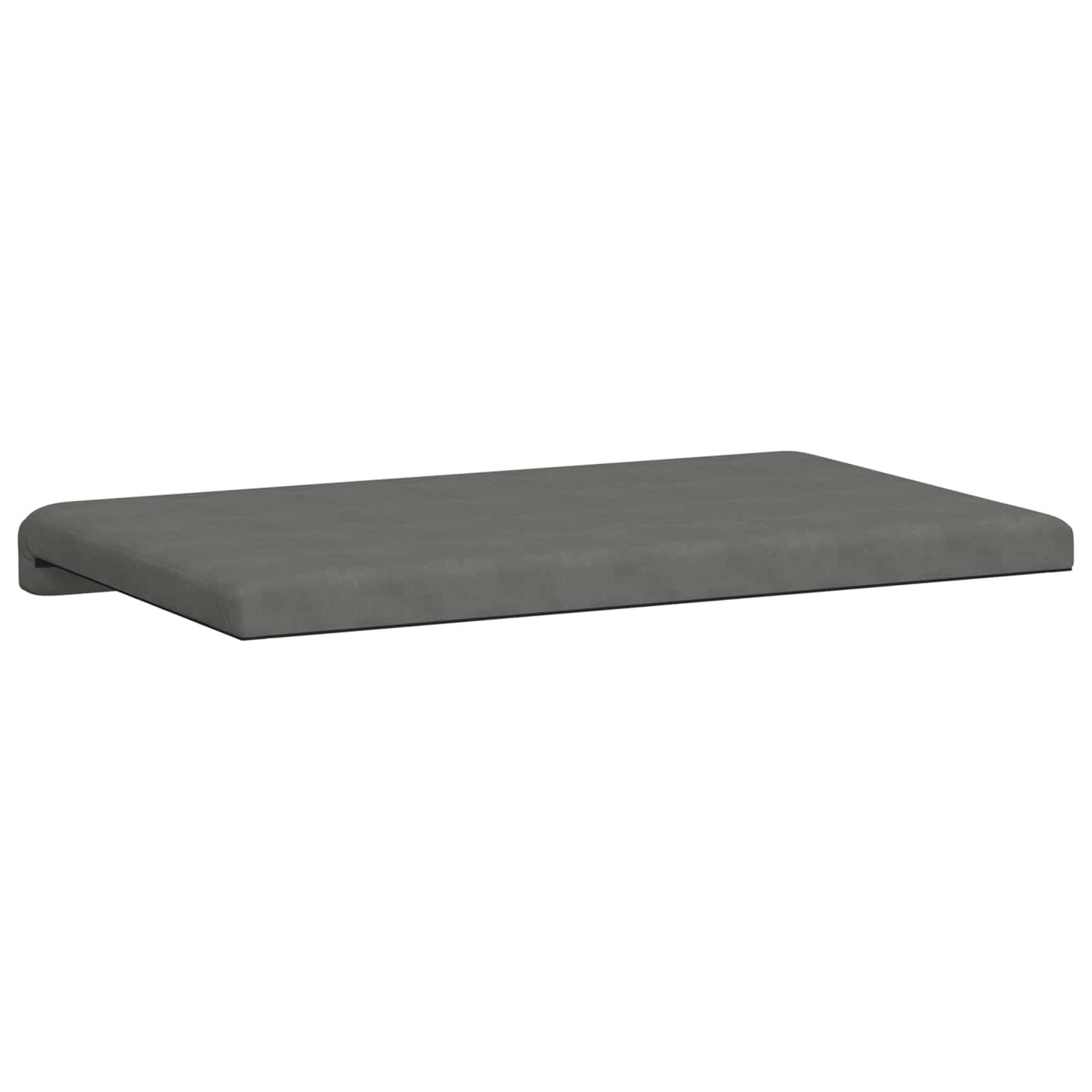 vidaXL Bench Cushion Microfiber Dark Grey Depth 35 cm
