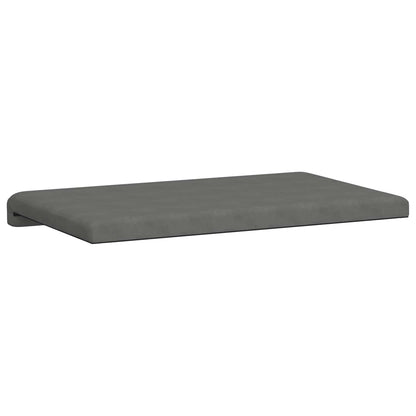 vidaXL Bench Cushion Microfiber Dark Grey Depth 35 cm