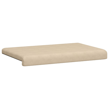 vidaXL Bench Cushion Microfiber Cream Depth 35 cm