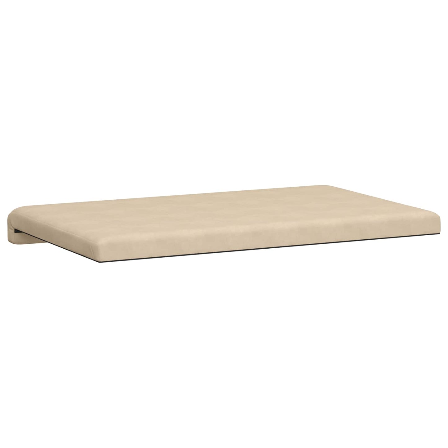 vidaXL Bench Cushion Microfiber Cream Depth 35 cm