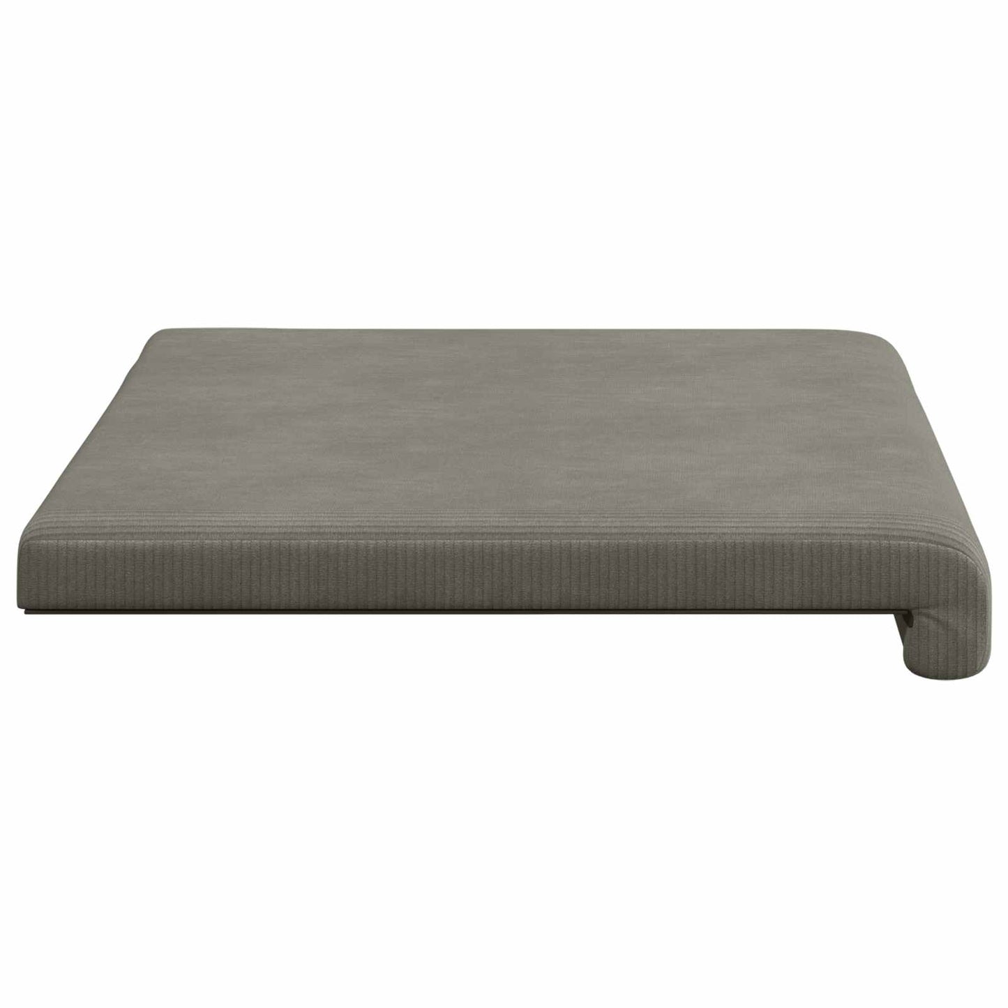 vidaXL Bench Cushion Corduroy Light Grey Depth 35 cm