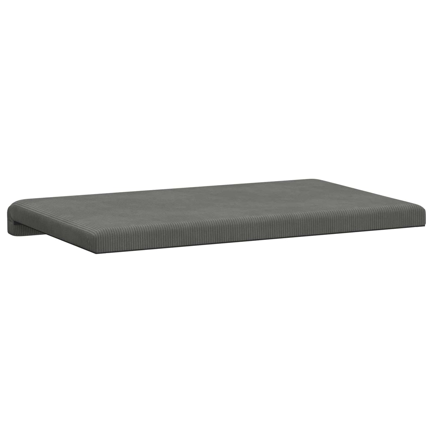 vidaXL Bench Cushion Corduroy Dark Grey Depth 35 cm
