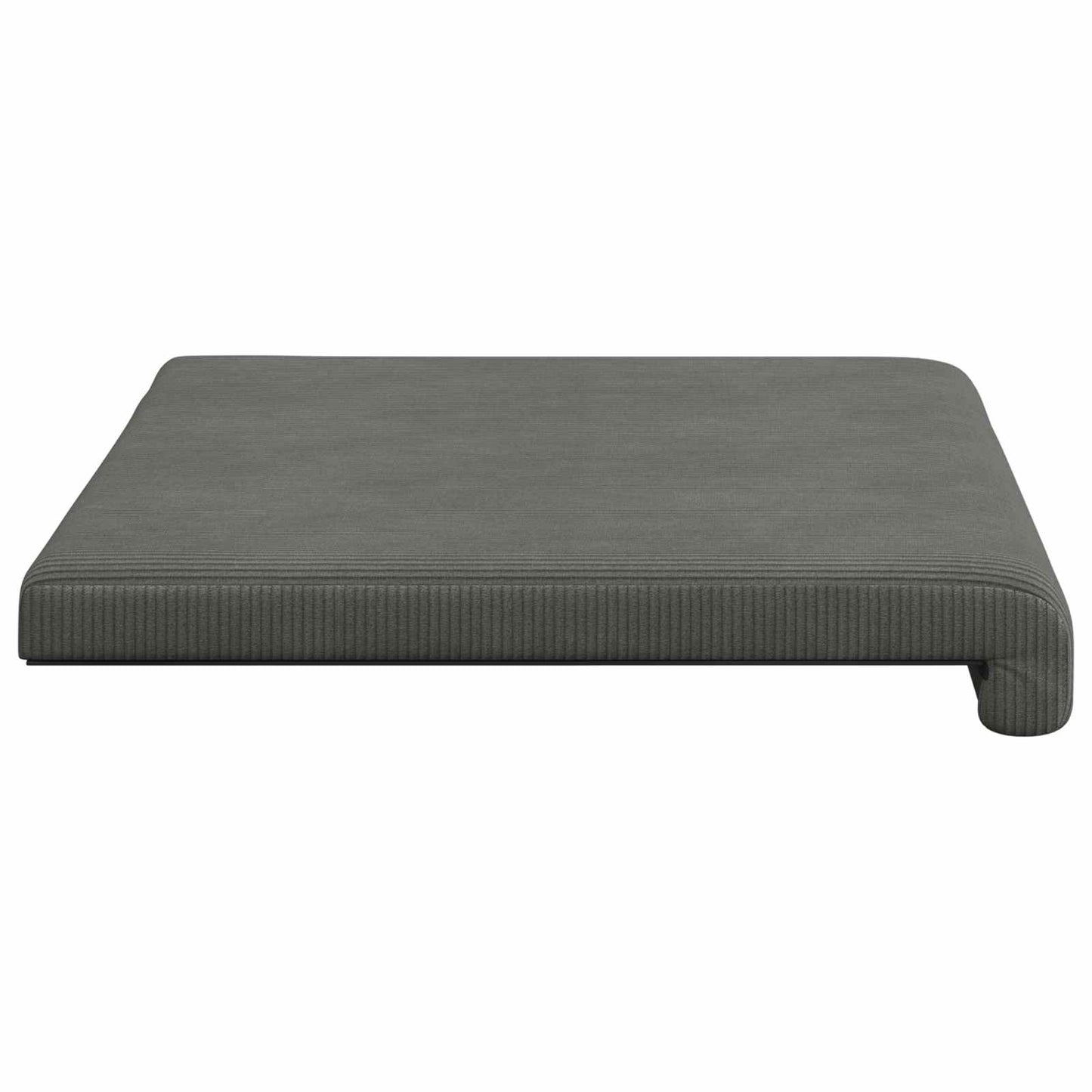vidaXL Bench Cushion Corduroy Dark Grey Depth 35 cm
