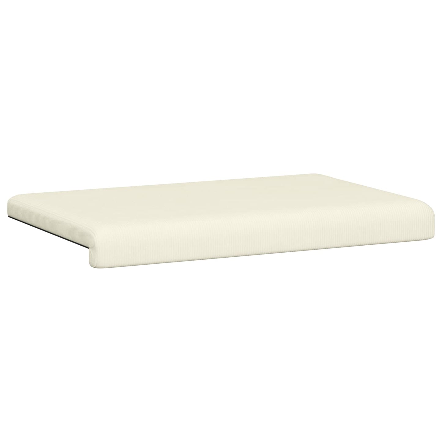 vidaXL Bench Cushion Corduroy Cream Depth 35 cm