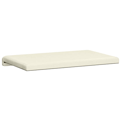 vidaXL Bench Cushion Corduroy Cream Depth 35 cm