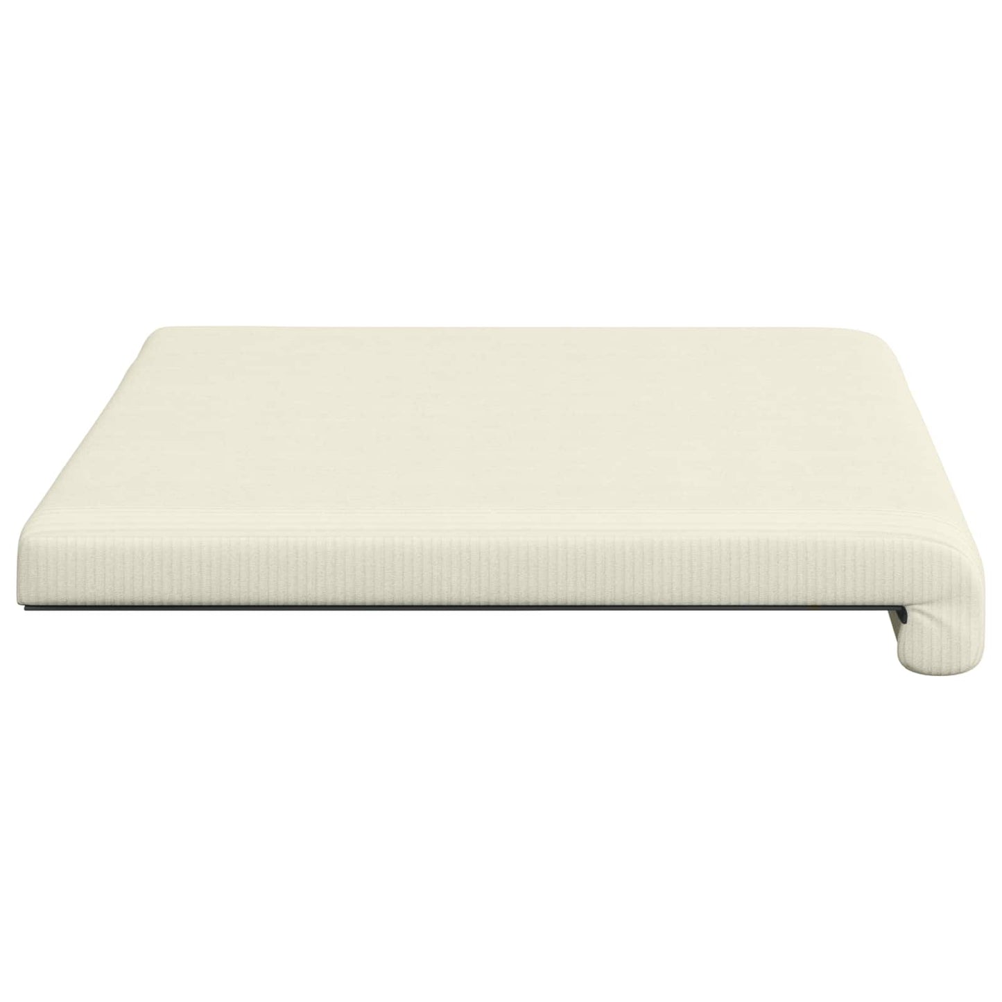 vidaXL Bench Cushion Corduroy Cream Depth 35 cm