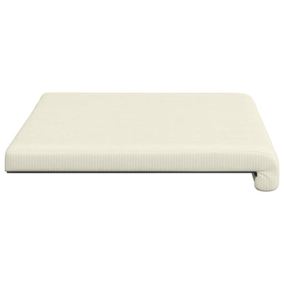 vidaXL Bench Cushion Corduroy Cream Depth 35 cm