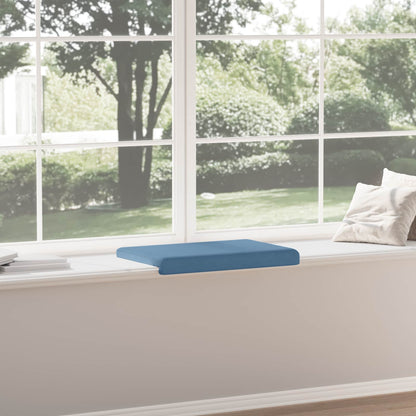 vidaXL Bench Cushion Corduroy Blue Depth 35 cm