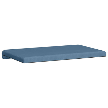 vidaXL Bench Cushion Corduroy Blue Depth 35 cm