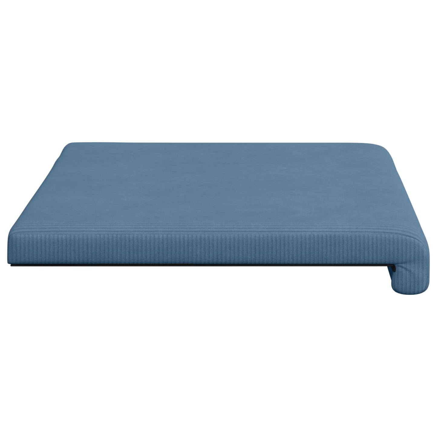 vidaXL Bench Cushion Corduroy Blue Depth 35 cm