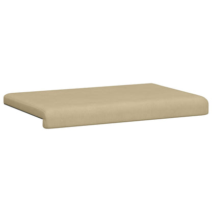 vidaXL Bench Cushion Corduroy Grey Green Depth 35 cm