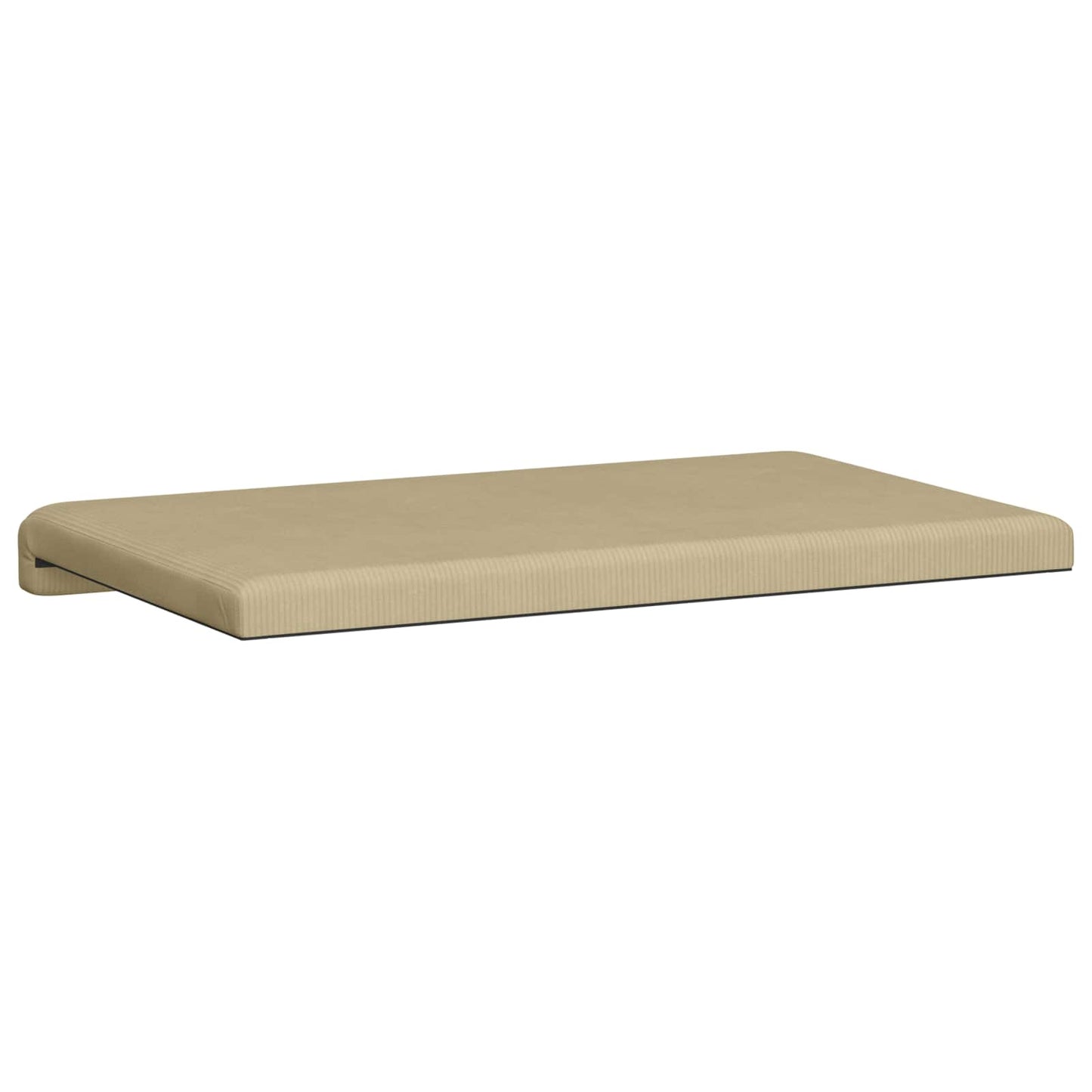 vidaXL Bench Cushion Corduroy Grey Green Depth 35 cm