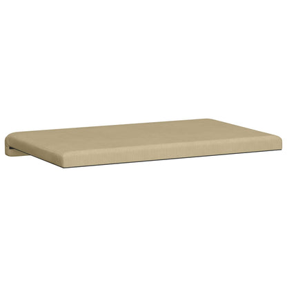 vidaXL Bench Cushion Corduroy Grey Green Depth 35 cm