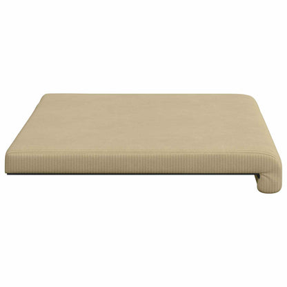 vidaXL Bench Cushion Corduroy Grey Green Depth 35 cm