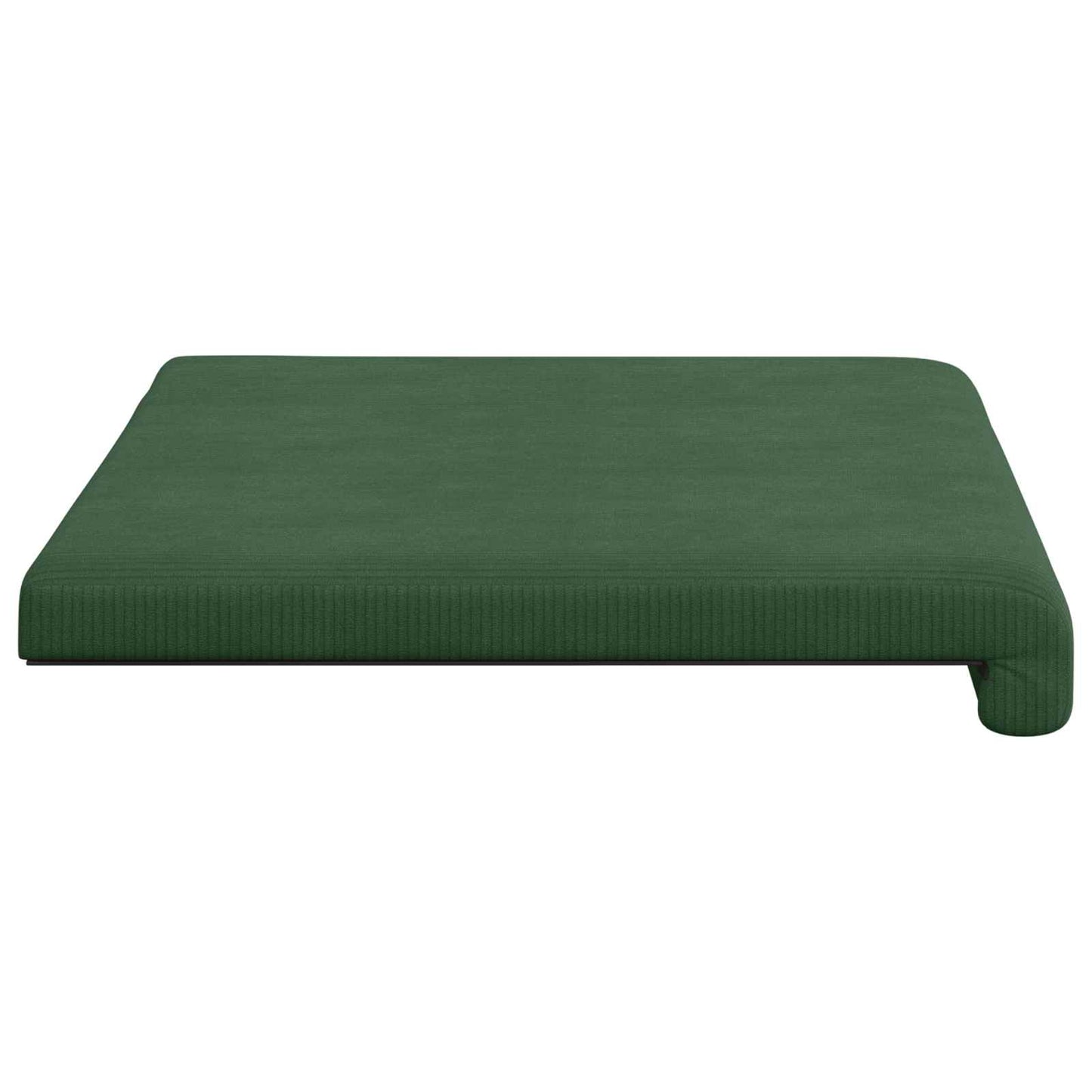 vidaXL Bench Cushion Corduroy Dark Green Depth 35 cm