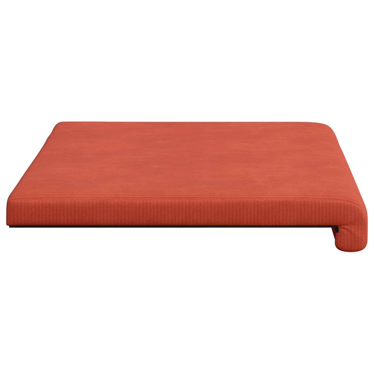vidaXL Bench Cushion Corduroy Red Orange Depth 35 cm