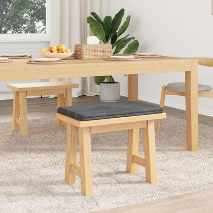 vidaXL Bench Cushion Plush Corduroy Light Grey Depth 35 cm
