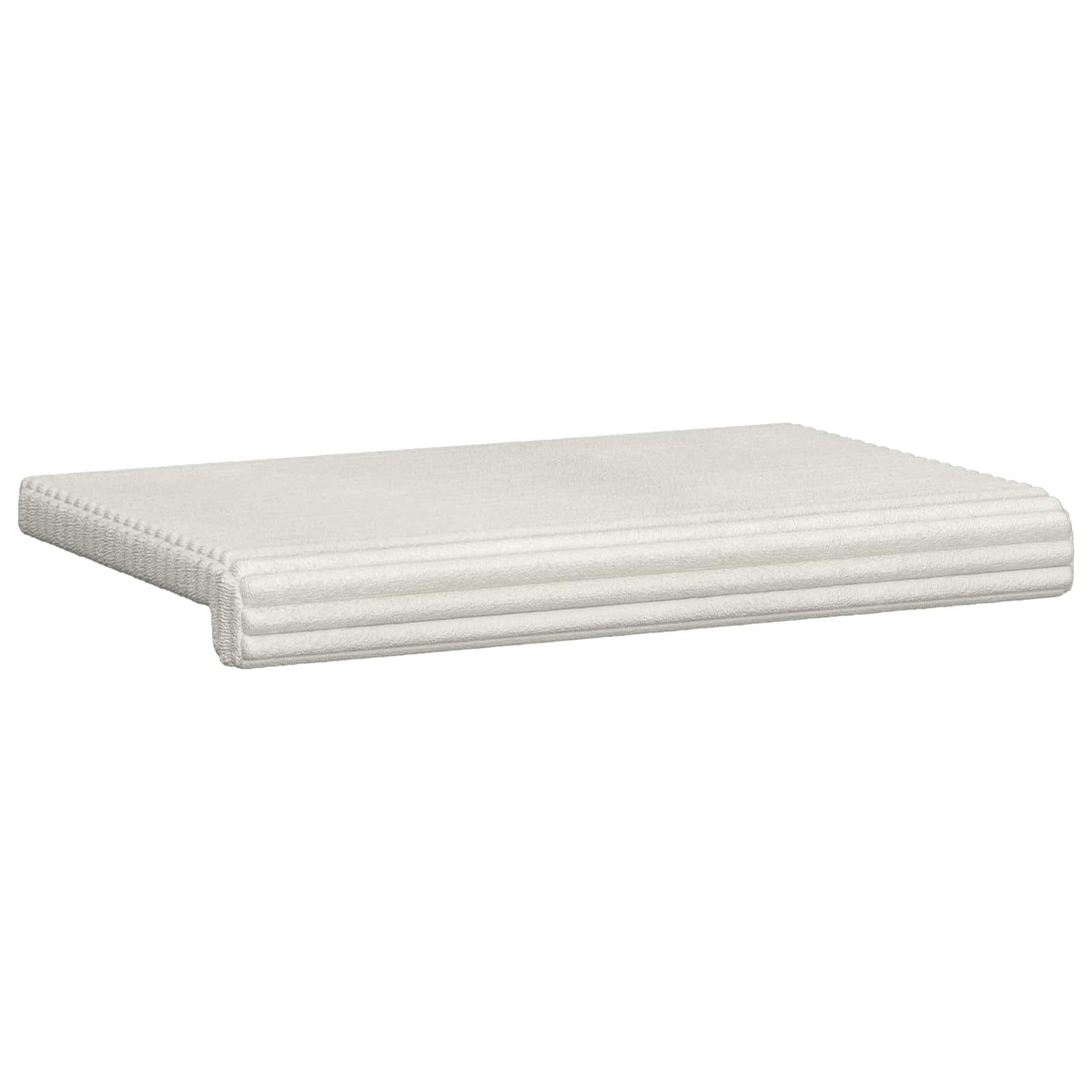 vidaXL Bench Cushion Plush Corduroy Cream Depth 35 cm