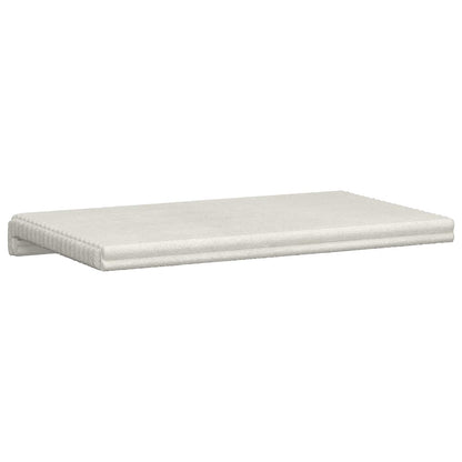 vidaXL Bench Cushion Plush Corduroy Cream Depth 35 cm