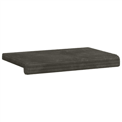 vidaXL Bench Cushion Plush Corduroy Anthracite Depth 35 cm