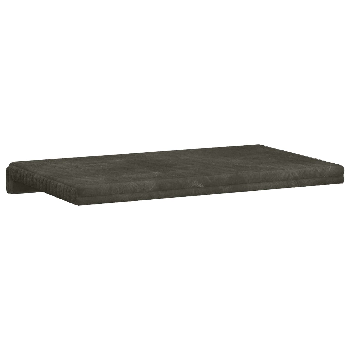 vidaXL Bench Cushion Plush Corduroy Anthracite Depth 35 cm