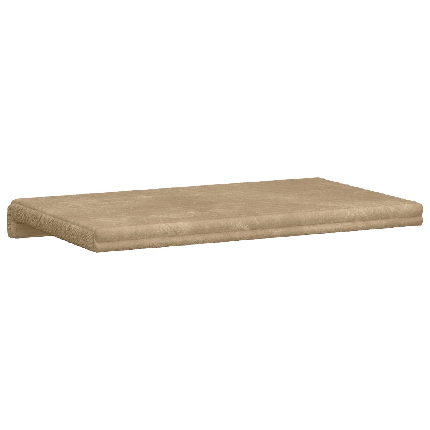 vidaXL Bench Cushion Plush Corduroy Taupe Depth 35 cm