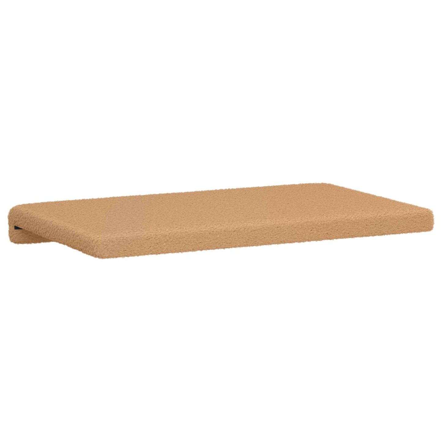 vidaXL Bench Cushion Sherpa Fabric Beige Depth 35 cm