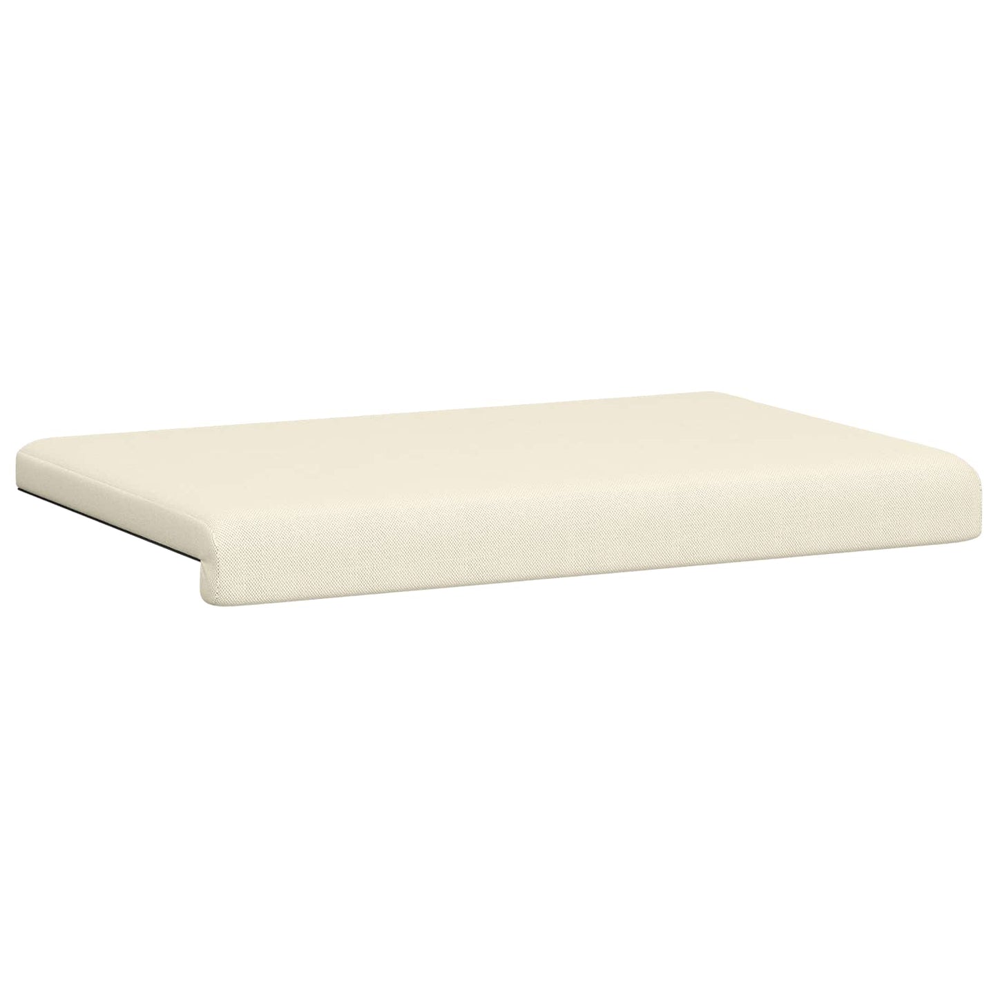 vidaXL Bench Cushion Textured Velvet Cream Depth 35 cm