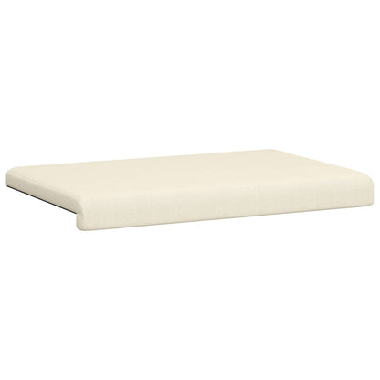 vidaXL Bench Cushion Textured Velvet Cream Depth 35 cm