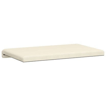 vidaXL Bench Cushion Textured Velvet Cream Depth 35 cm