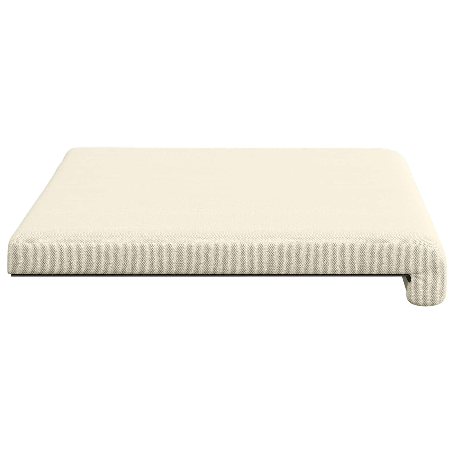 vidaXL Bench Cushion Textured Velvet Cream Depth 35 cm
