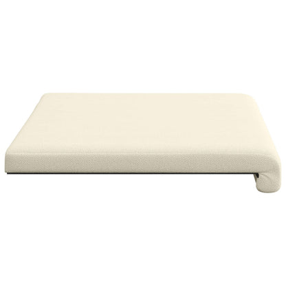 vidaXL Bench Cushion Textured Velvet Cream Depth 35 cm