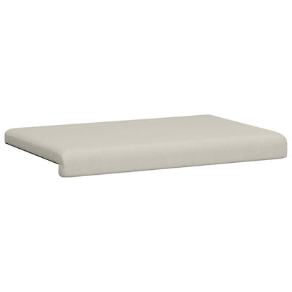 vidaXL Bench Cushion Textured Velvet Oatmeal Depth 35 cm