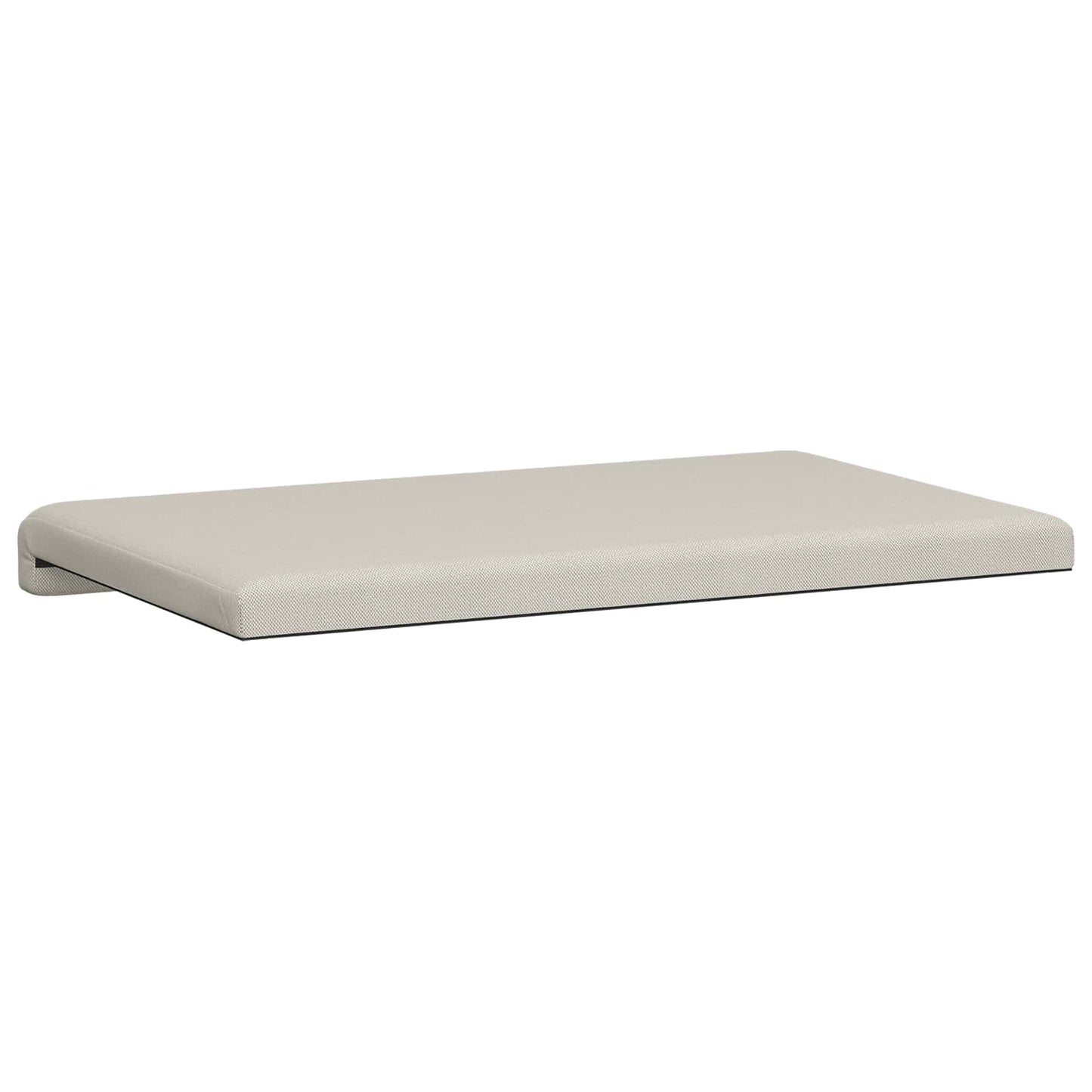 vidaXL Bench Cushion Textured Velvet Oatmeal Depth 35 cm