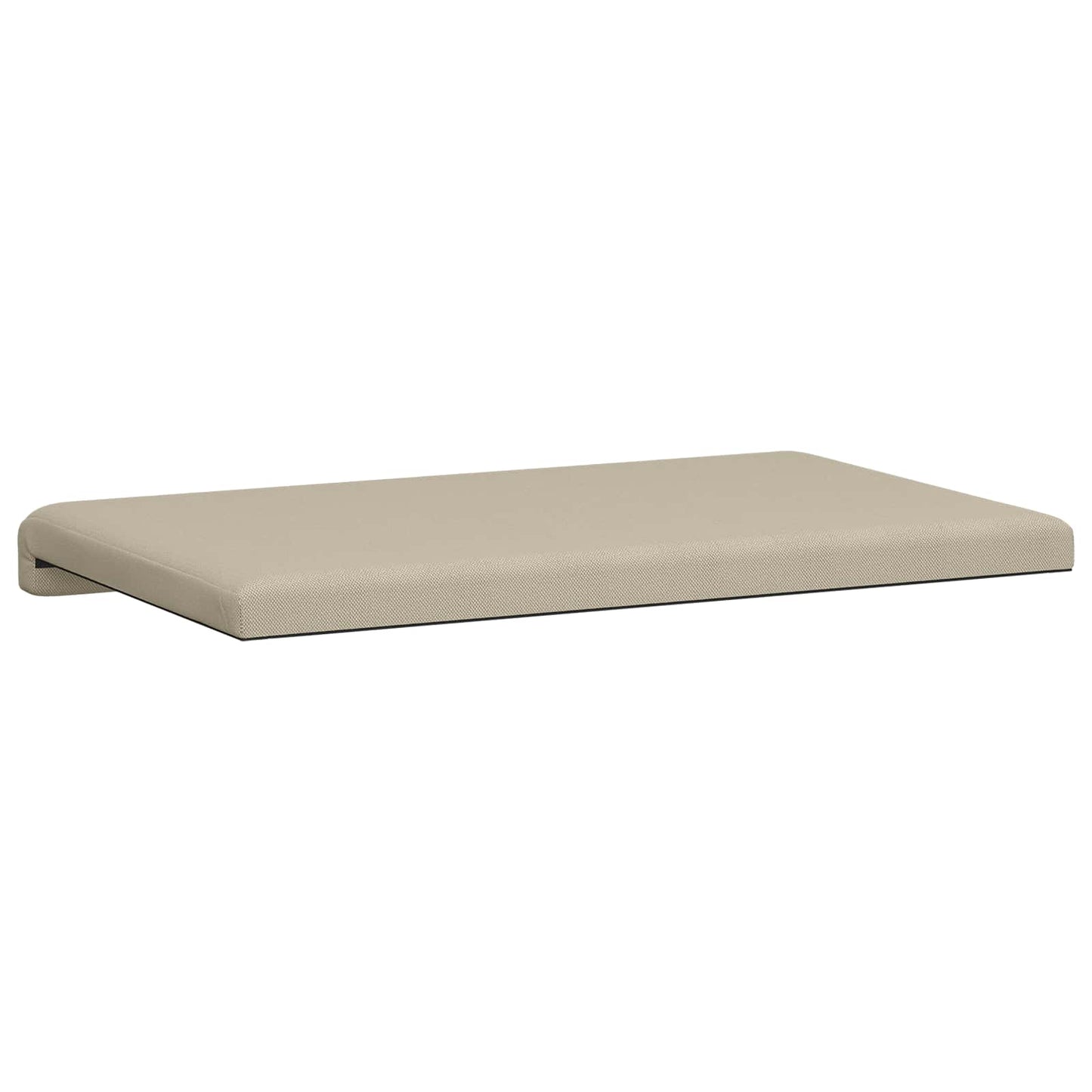 vidaXL Bench Cushion Textured Velvet Sand Depth 35 cm