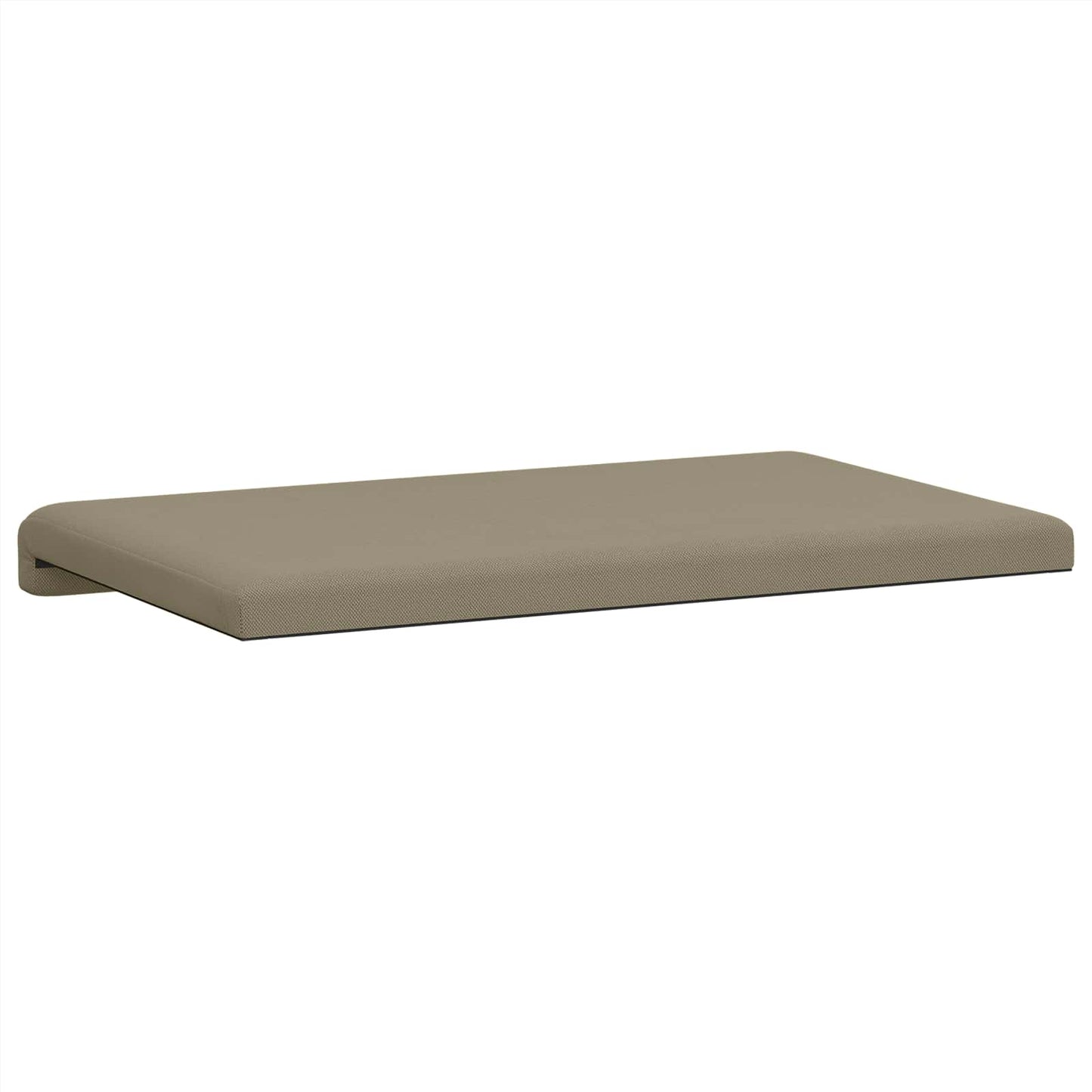 vidaXL Bench Cushion Textured Velvet Khaki Depth 35 cm
